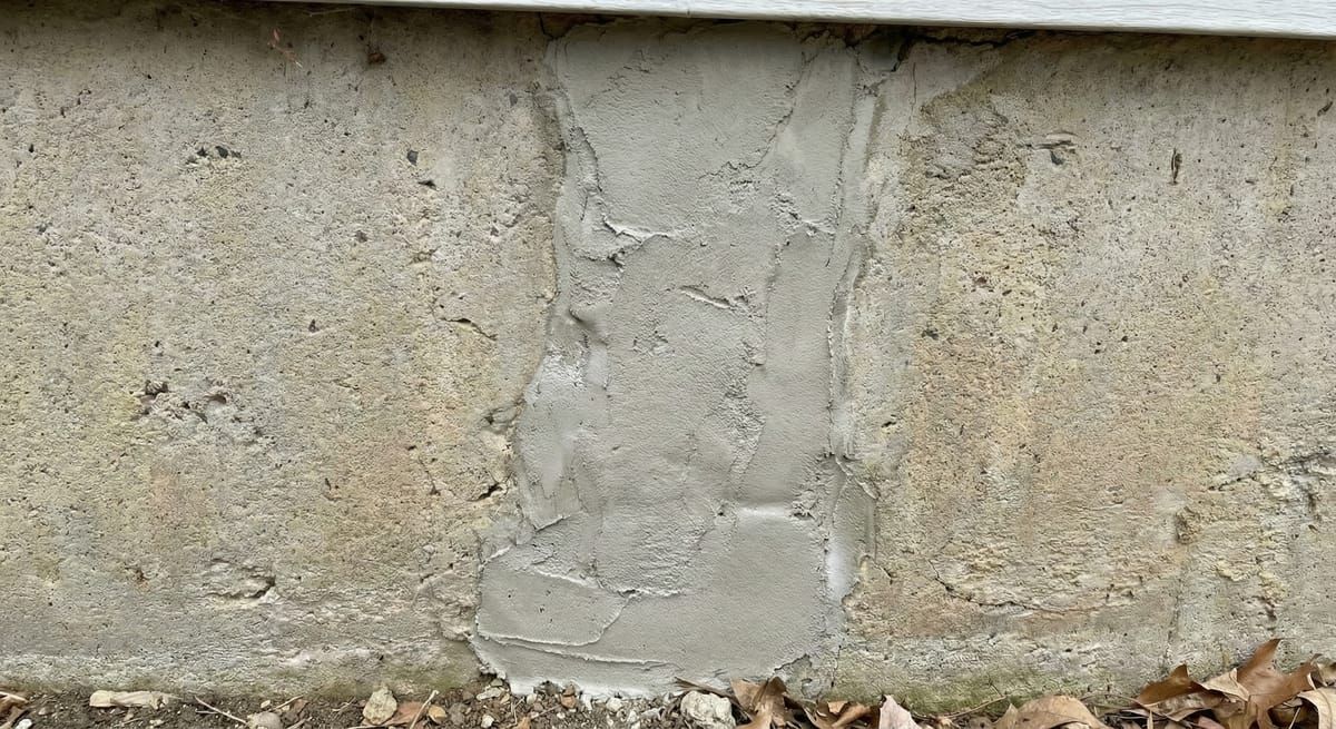 Repaired foundation